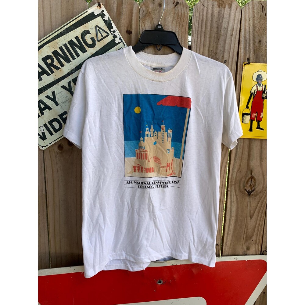 vintage 1987 AIA Convention  Orlando Florida Oneita Tshirt Size M